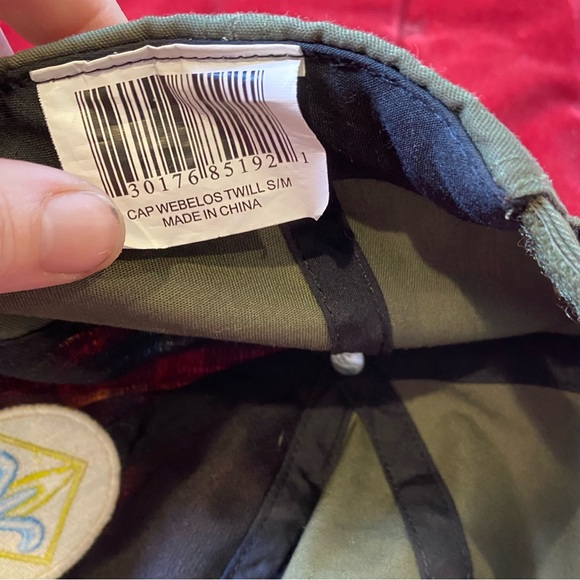 BSA Cub Scouts Weblos Rank Plaid Uniform Hat w/ Patch & Adjustable Velcro Strap - Picture 4 of 7